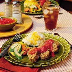 Meatloaf With Green Chile-Tomato Gravy recipe