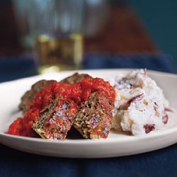 Turkey Meat Loaf with Mashed Potatoes recipe