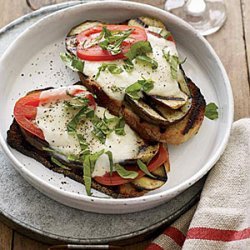 Open-Face Grilled Eggplant Sandwiches recipe
