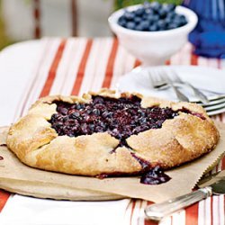 Blueberry and Blackberry Galette with Cornmeal Crust recipe