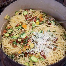 Linguine with Tomatoes, Baby Zucchini and Herbs recipe