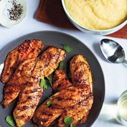 Grilled Tilapia with Smoked Paprika and Parmesan Polenta recipe