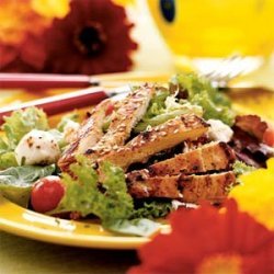 Chicken Pastor Salad with Avocado Vinaigrette recipe