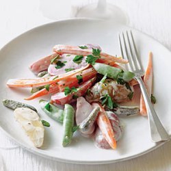 Baby Vegetable Salad with Cornichons recipe