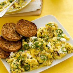 Cheesy Cast-Iron Skillet Scrambled Eggs recipe