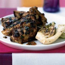 Grilled Cornish Hens with Apricot-Mustard Glaze recipe