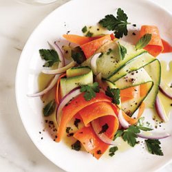Shaved Carrot and Zucchini Salad recipe