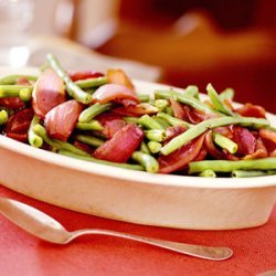 Green Beans and Pan-Roasted Red Onions recipe
