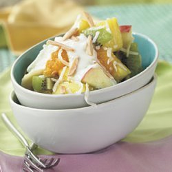 Fruit Salad with Honey-Yogurt Sauce recipe