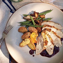 Roasted Breast of Chicken with Pinot Noir Sauce recipe