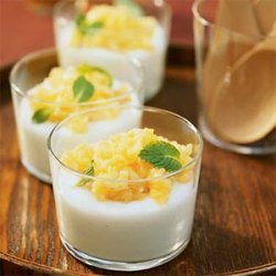Cardamom Pudding with Mango recipe