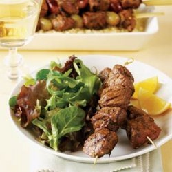 Grilled Lamb Brochettes with Lemon and Dill recipe