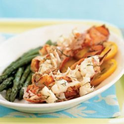Champagne and Orange-Steamed Lobster Tails en Papillote recipe