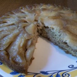 Pear Upside-Down Banana Cake recipe