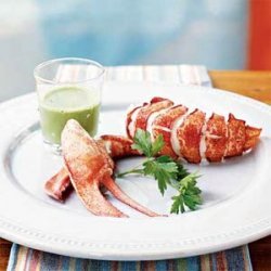 Steamed Lobster with Parsley Emulsion recipe