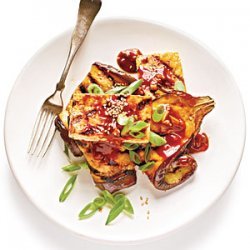 Grilled Eggplant and Tofu Steaks with Sticky Hoisin Glaze recipe