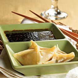 Pork Dumplings with Tangy Dipping Sauce recipe
