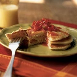 Leek and Cheddar Pancakes recipe