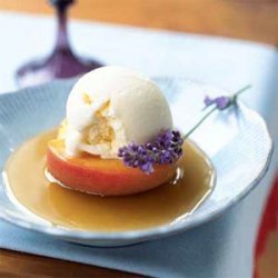 Nectarines Poached in Lavender-Honey Syrup recipe