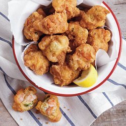 Shrimp-and-Okra Hush Puppies recipe