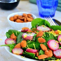 Fresh Spinach-and-Apple Salad With Cinnamon Vinaigrette recipe