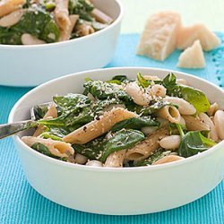Whole-Wheat Pasta with White Beans and Spinach recipe