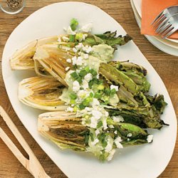 Grilled Romaine with Guacamole Dressing recipe