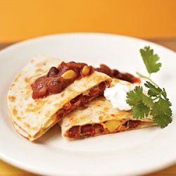 Mango, Chicken, and Chorizo Quesadillas recipe