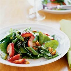 Spinach, Asparagus, and Strawberry Salad recipe