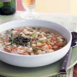 Vegetable Soup with Pistou recipe