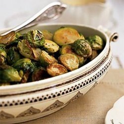 Roasted Brussels Sprouts with Creamy Mustard Sauce recipe