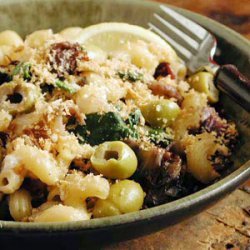 Pasta and Greens with Olives and Feta recipe