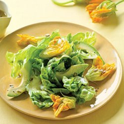 Squash Blossom, Avocado, and Butter Lettuce Salad recipe
