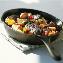 Sizzling Steak with Roasted Vegetables recipe