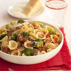 Orecchiette with Broccoli, Tomatoes and Sausage recipe