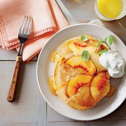 Sweet Peach Pancakes recipe