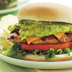 Grilled BBQ Chicken Sandwiches with Spicy Avocado Spread recipe