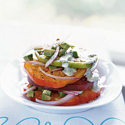 Heirloom Tomato and Avocado Stack recipe
