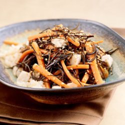 Sauteed Carrots with Seaweed, Ginger, and Tofu recipe