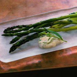 Grilled Asparagus with Orange Dipping Sauce recipe