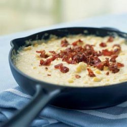 Creamed Corn with Bacon and Leeks recipe