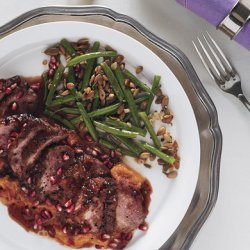 Roast Duck Breasts with Pomegranate-Chile Sauce recipe
