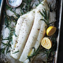 Tarragon-Roasted Halibut with Hazelnut Brown Butter recipe
