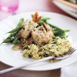 Roasted Shrimp with Champagne-Shallot Sauce recipe