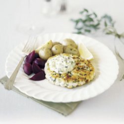 New England Fish Cakes with Herbed Tartar Sauce recipe