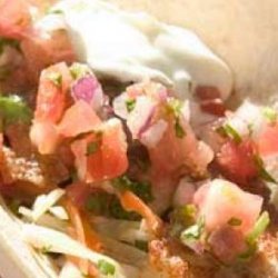 Catfish Tacos with Tomato and Avocado Salsa recipe