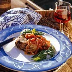 Tuna with Tomato-Basil Sauce recipe
