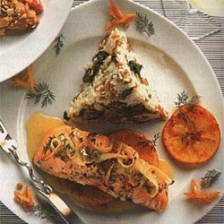 Roasted Salmon with Orange-Herb Sauce recipe