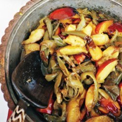 Roasted Peppers with Nectarines recipe