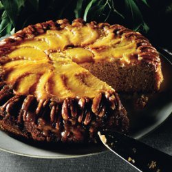Peach and Pecan Upside-Down Cake recipe